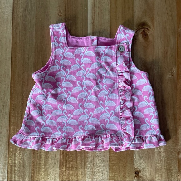 Janie and Jack Pink Flamingo Top - Picture 1 of 4